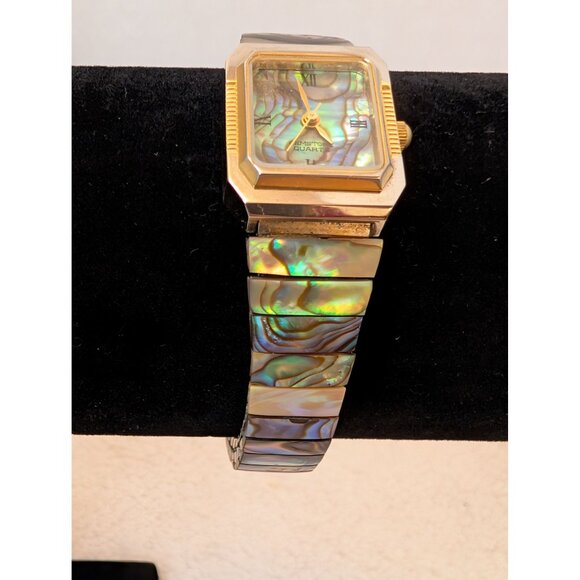 Jay King DRT MOP & Abalone Heart Reversible Necklace 925 Closure Matching Watch - Picture 12 of 16